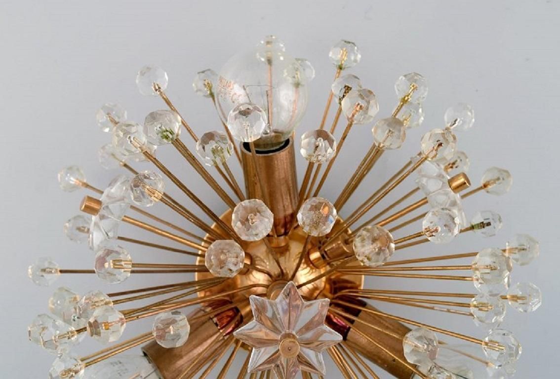 Emil Stejnar For Rupert Nikoll, A Pair Of Wall Lamps In Art Glass And Brass photo vinterior