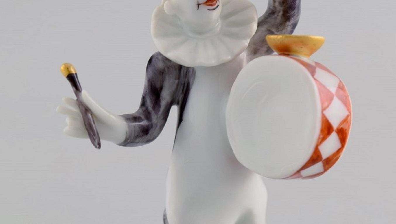 Peter Strang For Meissen, Figure In Hand Painted Porcelain, Drummer photo vinterior