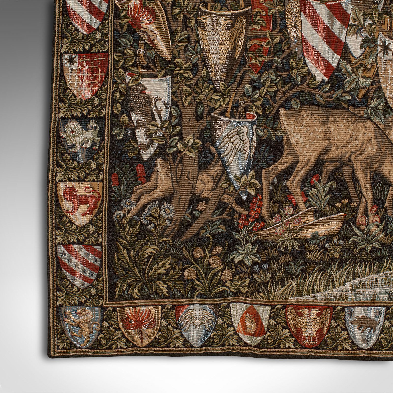 Vintage Verdure Panel, Belgian, Jacquard Woven, Decorative Wall Scene, C.1980 photo 895.0