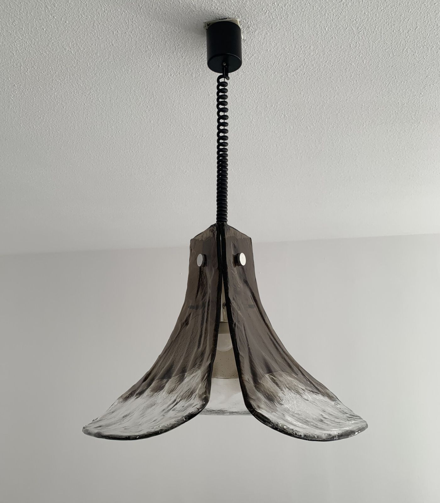 Mazzega Murano Glass Italiaans Design Hanglamp, Jaren 1970 photo furniture
