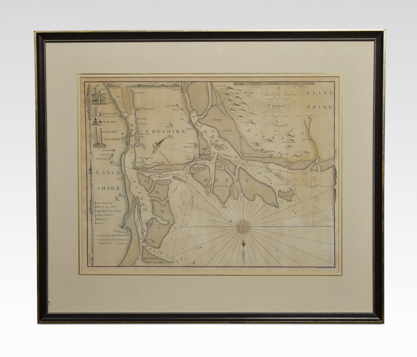 Chart Of The Harbour Of Liverpool