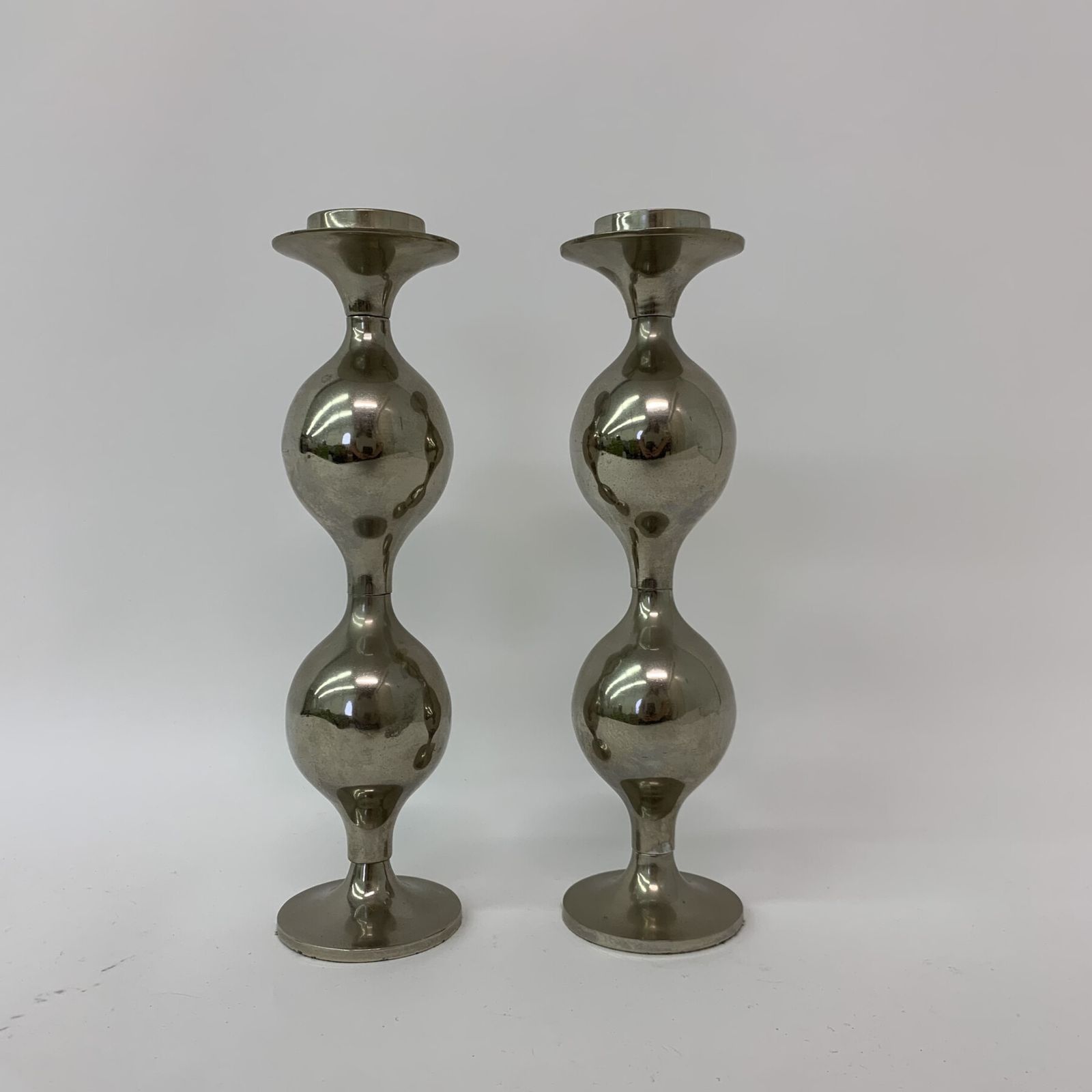Set Van 2 Modulaire Kandelaars, Jaren 1970 photo furniture
