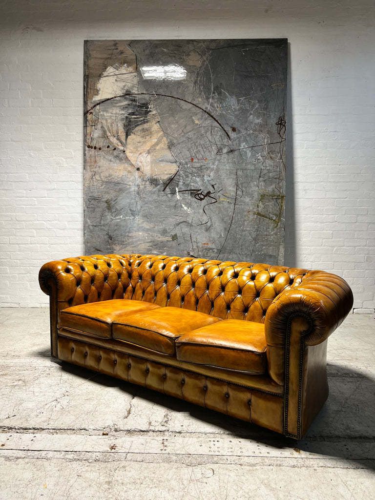 Wow! A Stunning Vintage Mid C Chesterfield Sofa photo 2999.0