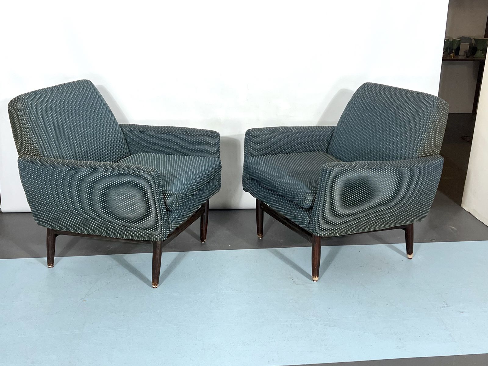 Italian Mid Century Wood Modern Armchairs From 60s photo 3117.4