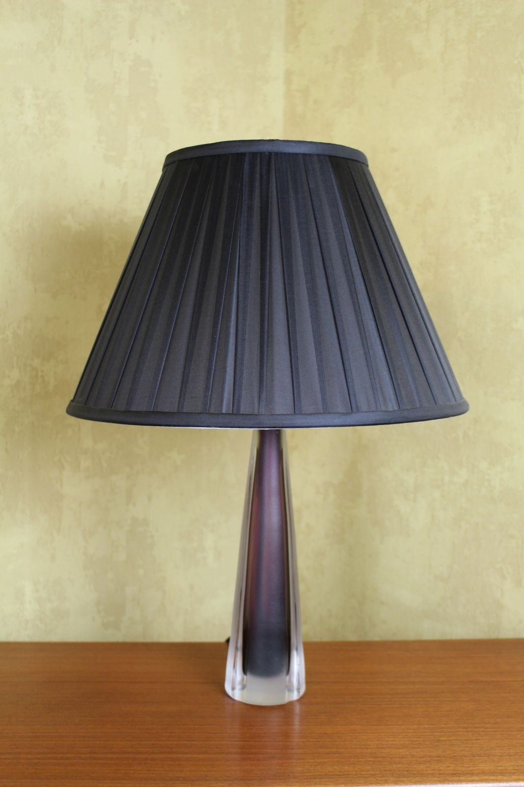 Early 1960’s Kosta Of Sweden Glass Table Lamp