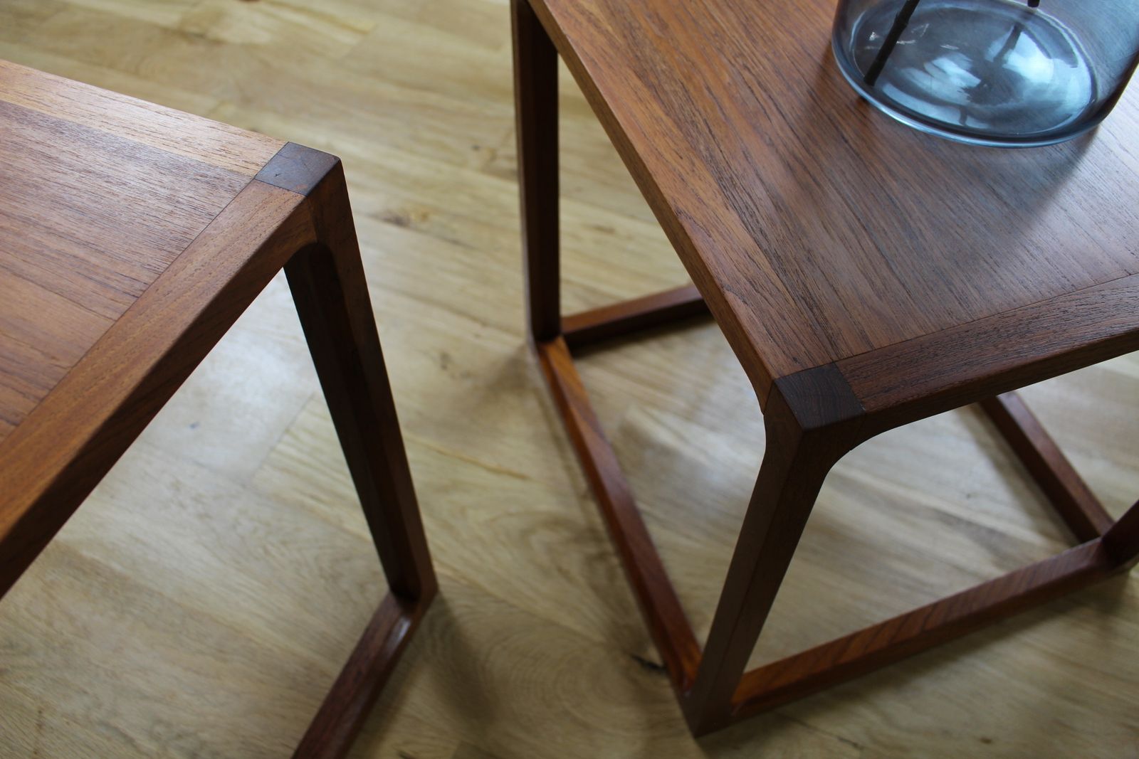Unusual 1960’s Danish Teak Nest Of Tables By Aksel Kjersgaard Of Odder photo vinterior