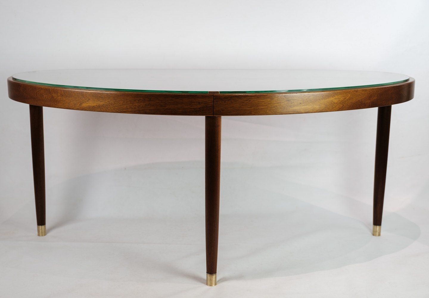 Coffee Table With Glass Top By Danish Master Carpenter In Walnut From Around The 1940s. photo furniture