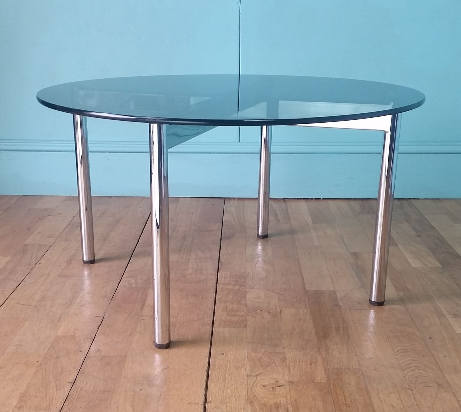 Italian Chrome Coffee Table, 1970s photo furniture