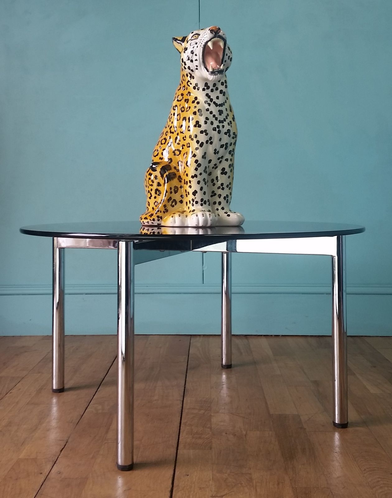 photo furniture Italian Chrome Coffee Table, 1970s