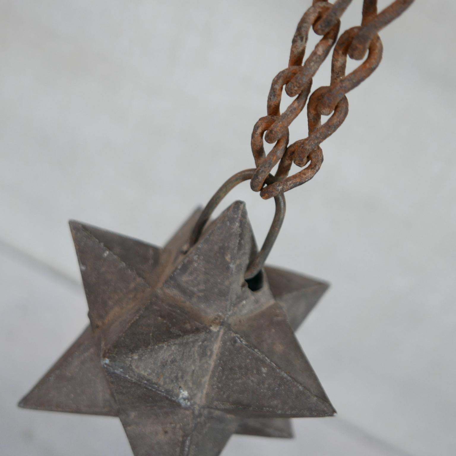 Antique French Cast Iron Geometric Etoile Star Curios photo furniture