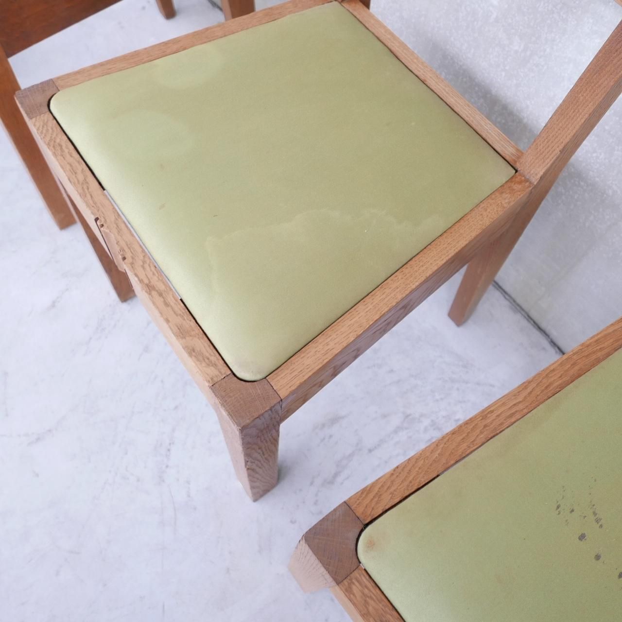 Set Of Six Charles Dudouyt Art Deco Dining Chairs 6 photo furniture