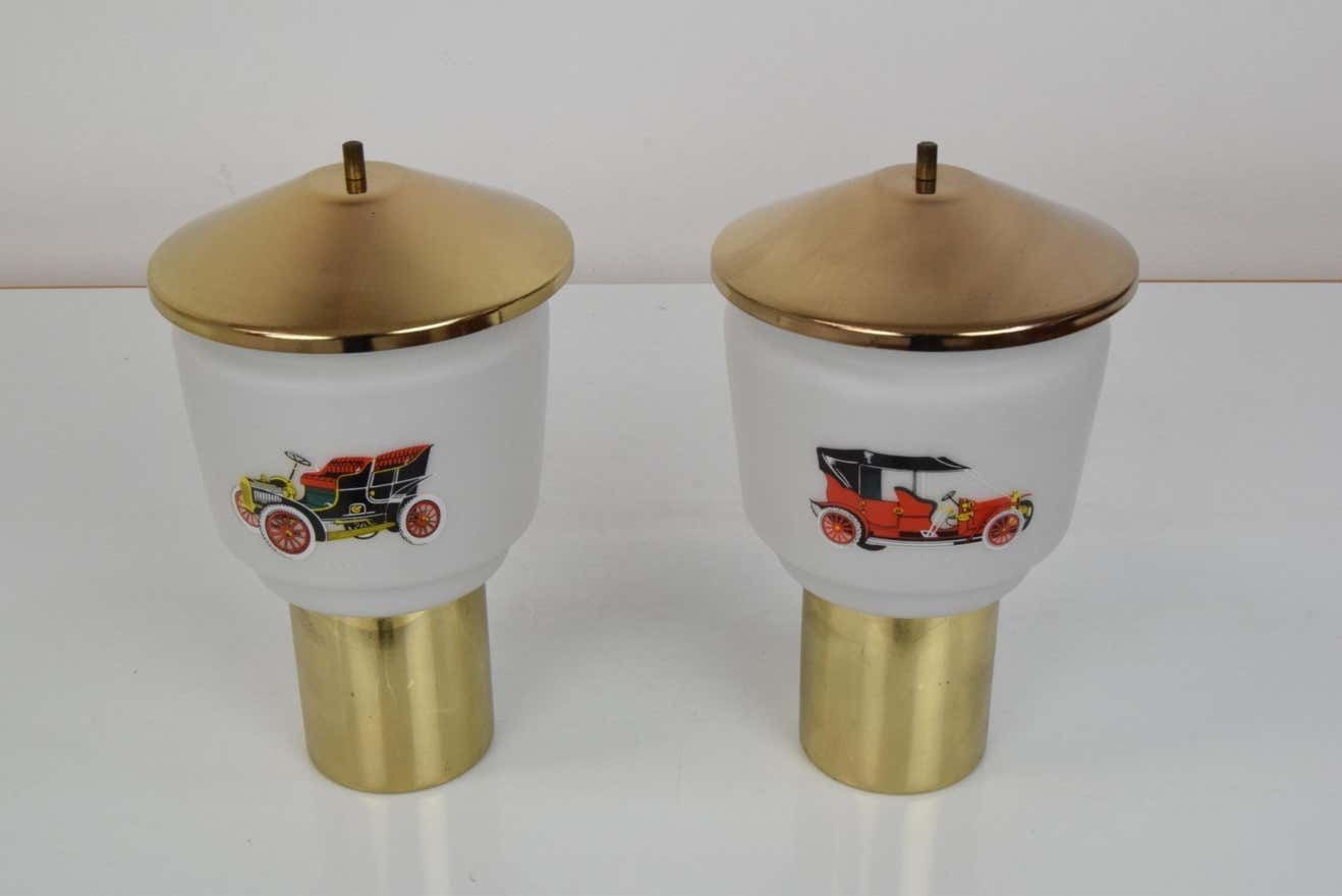 photo furniture Mid Century Set Of Two Table Lamps,By Kamenicky Senov,1970's.
