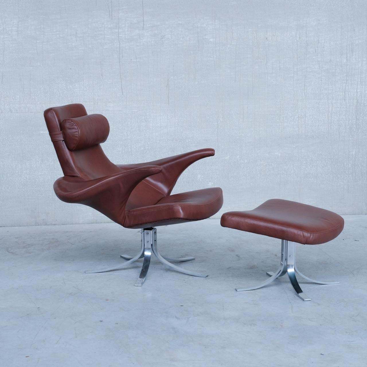 Danish Leather Mid Century Armchair By Gösta Berg By Fritz Hansen photo furniture