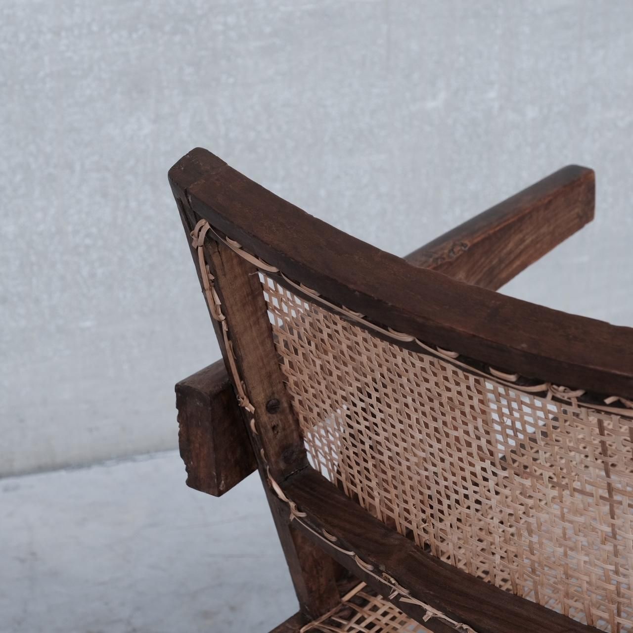 Pierre Jeanneret Mid Century Office Cane Chair Pj Si S8 B photo buy