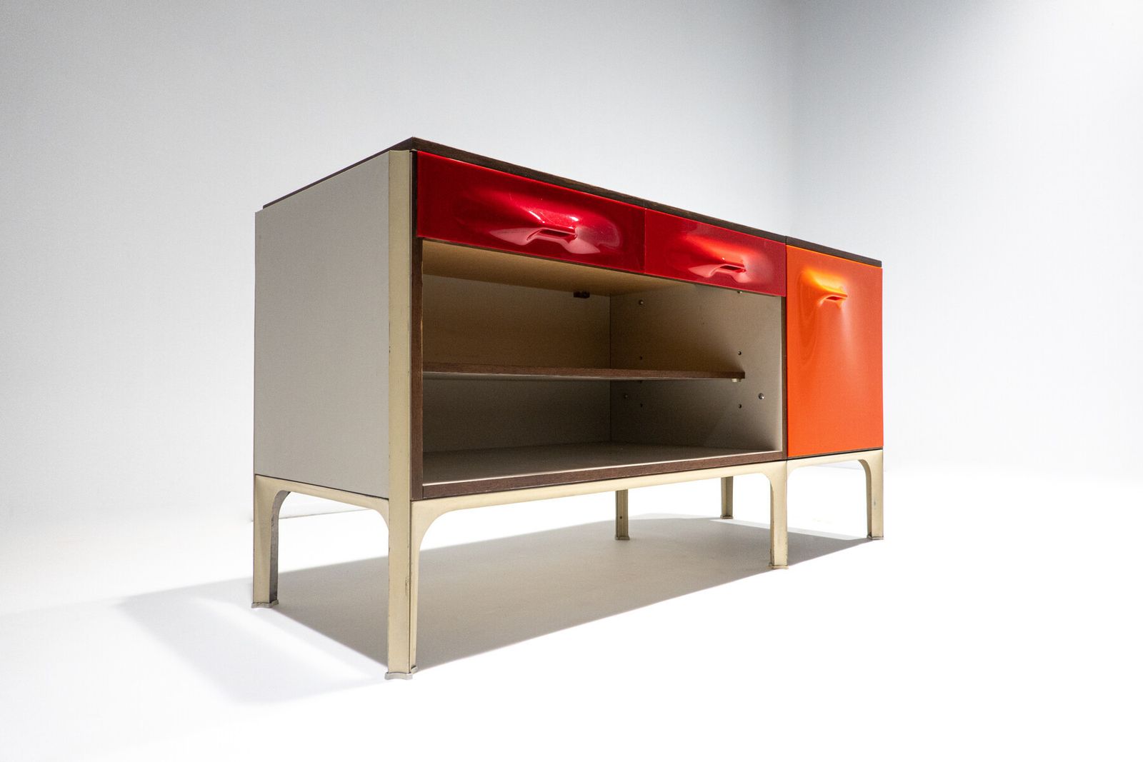 Mid Century Modern Desk With Sliding Top By Raymond Loewy photo furniture