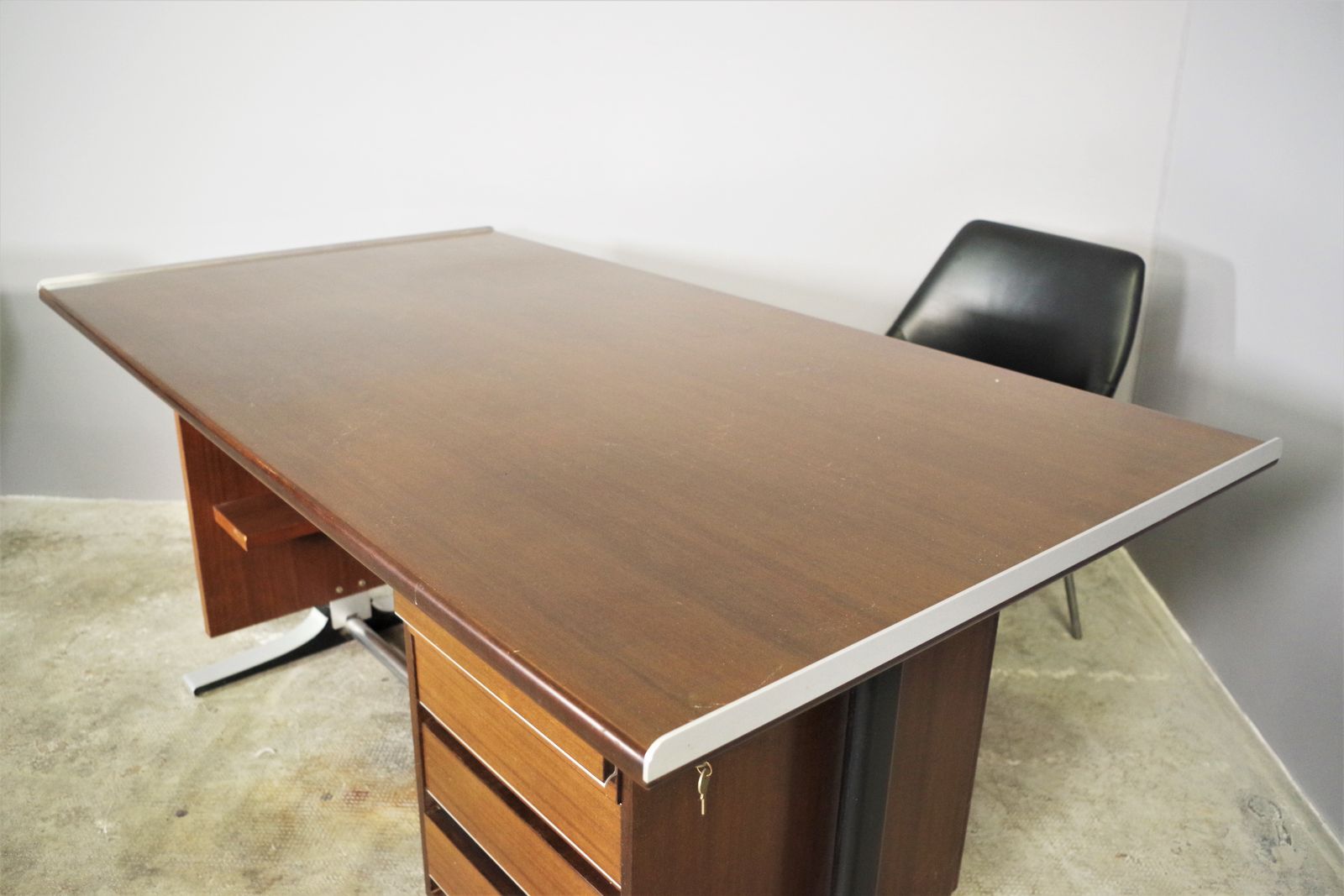 Desk Set And 2 Fantoni Chairs, 60s photo for sale