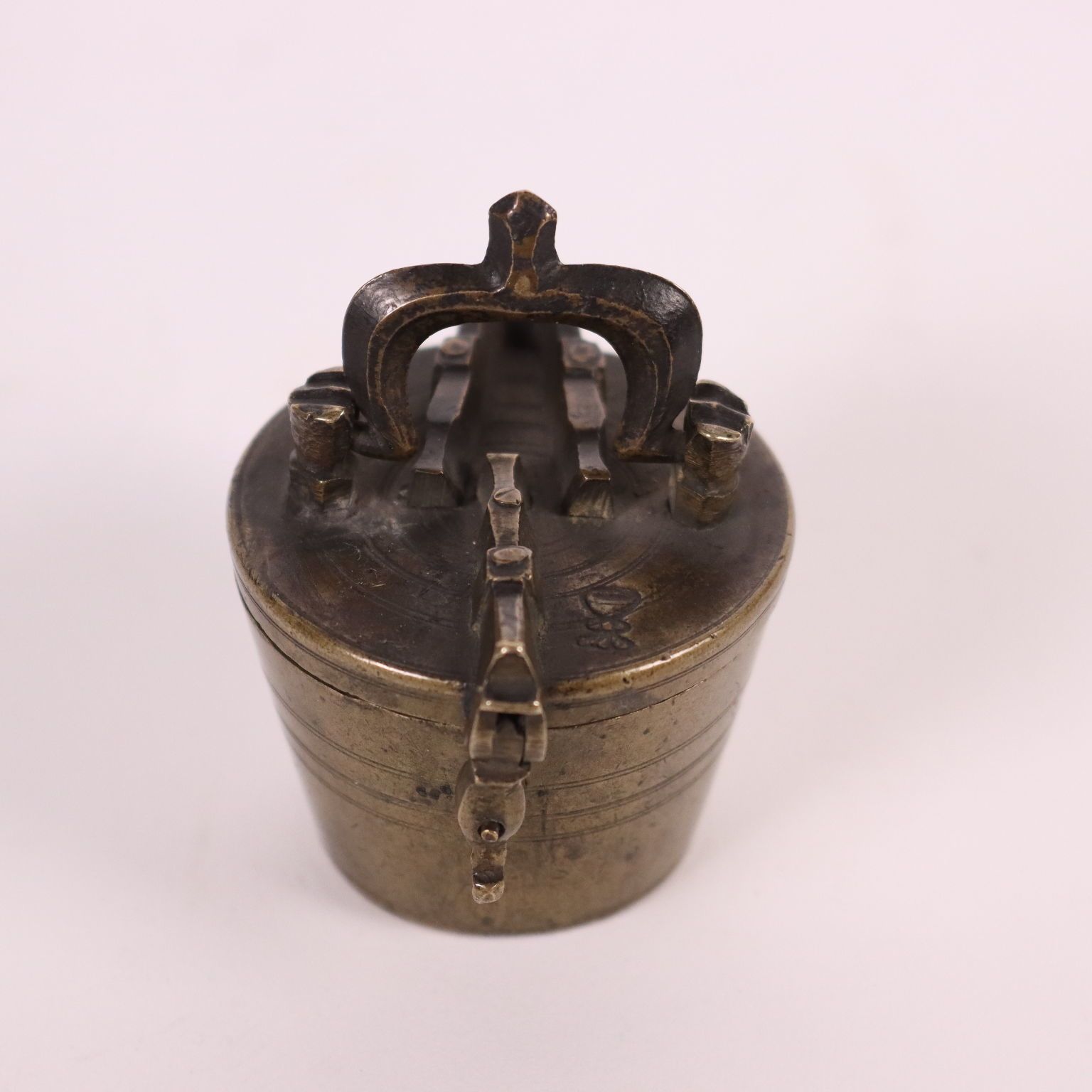 photo vinterior Scale With Weights Brass Iron Nuremberg Germany 17th 19th Century
