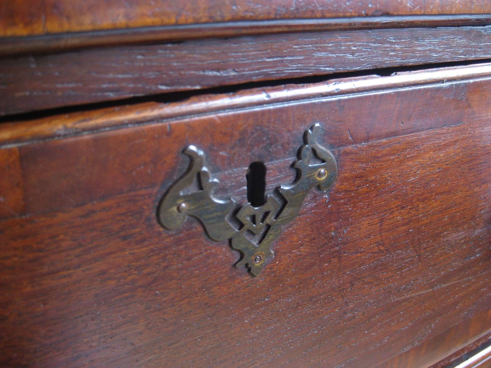 Georgian Oak Chest On Stand, 1800s photo for sale