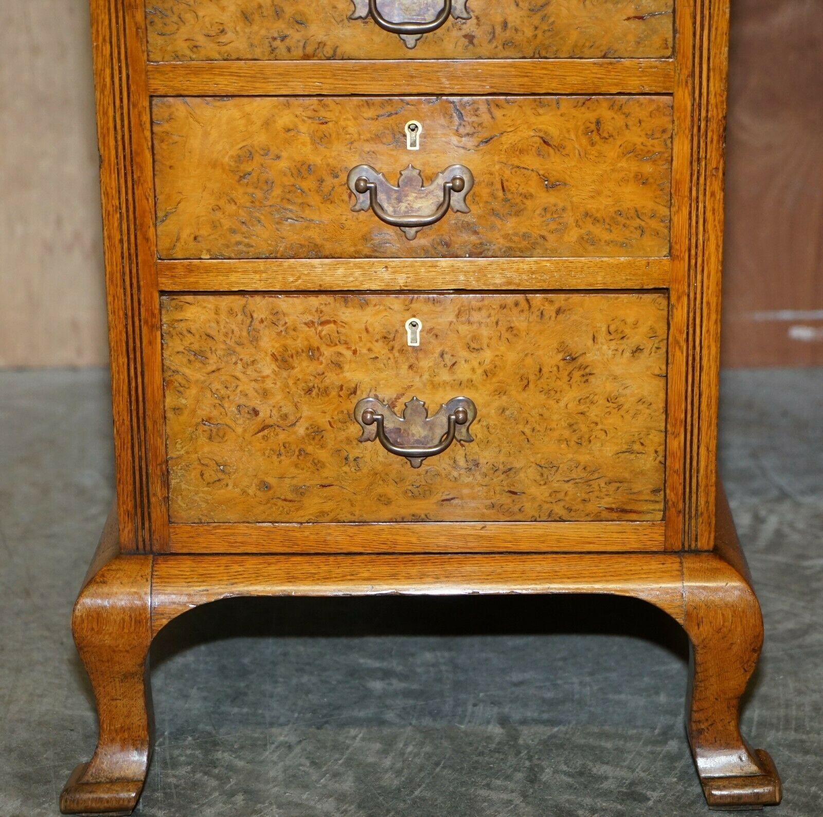 Fine Antique Circa 1880 Victorian Pollard Oak Partner Desk Green Leather Top photo 4850.0