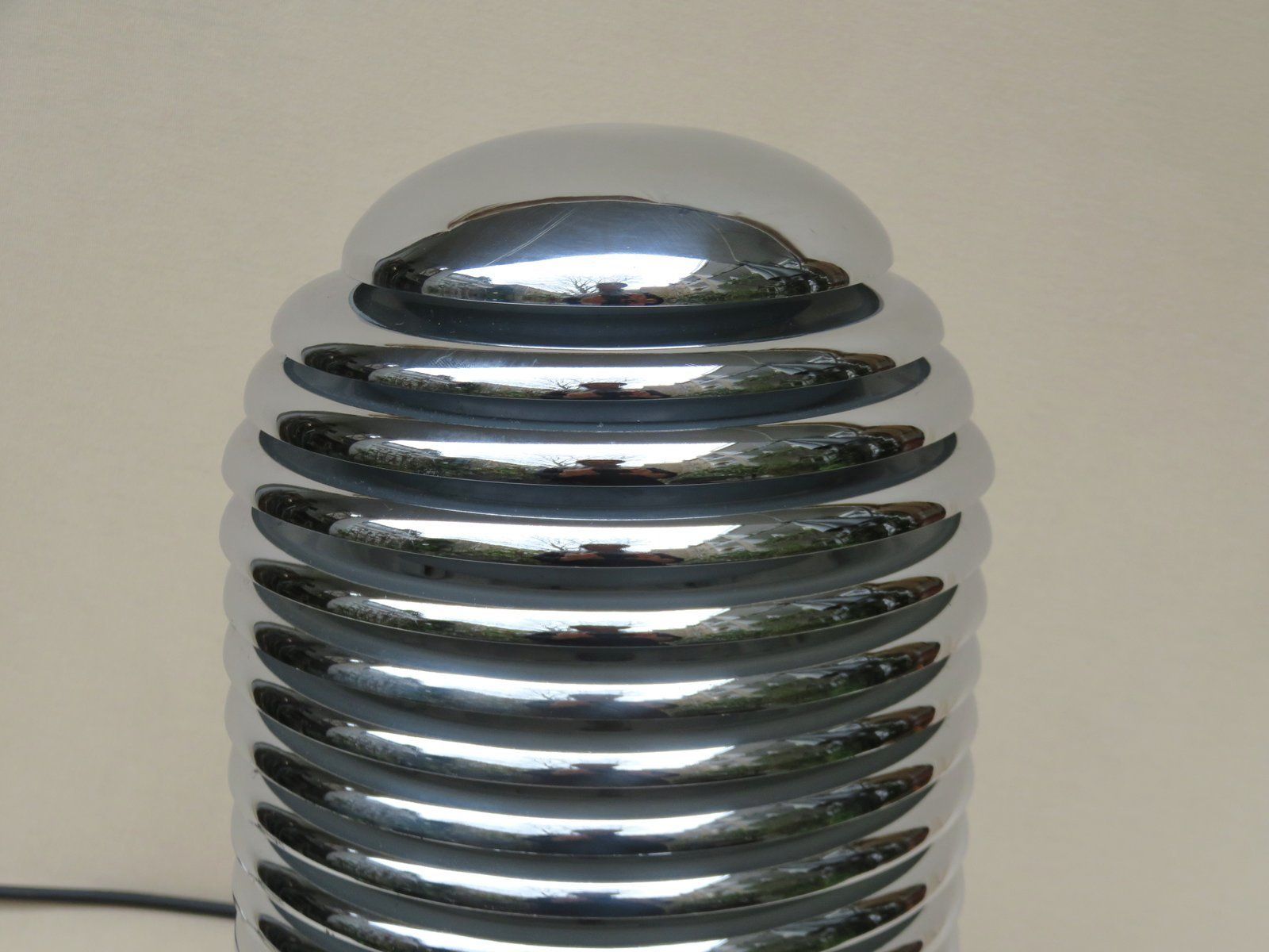 Large Chrome Plated Table Lamp Saturno By Kazuo Motozawa For Staff, 1970s photo buy