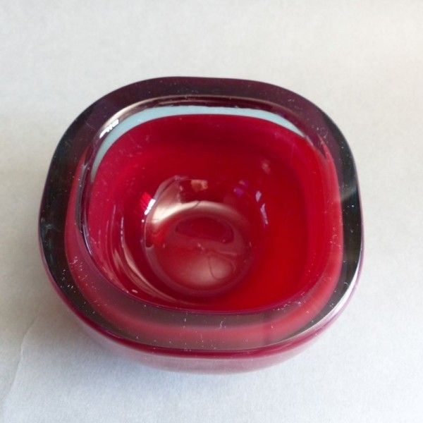 Murano Glass Ashtray Italy 1950   1959 photo for sale