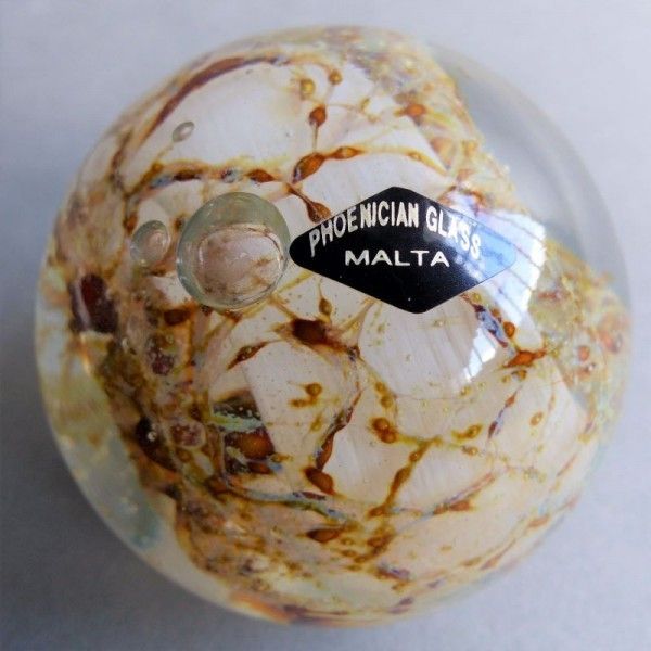 Glass Paperweight From Malta. 1960 – 1970