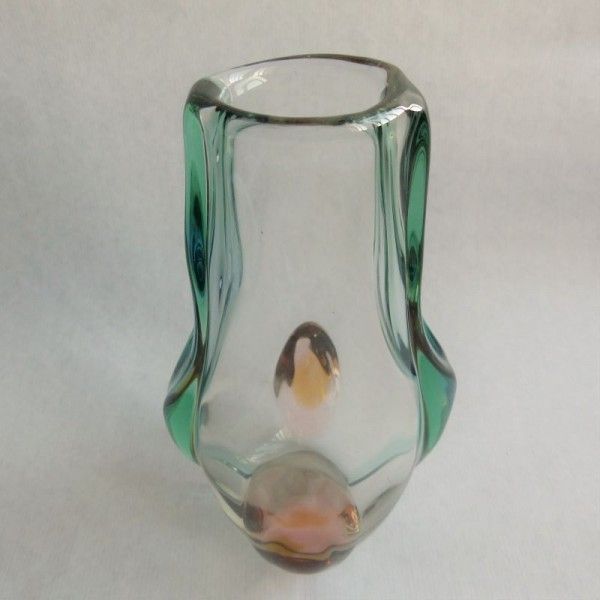 Glass Vase By Josef Hospodka For Chribsa Glas. 1950   1959 photo 218.0