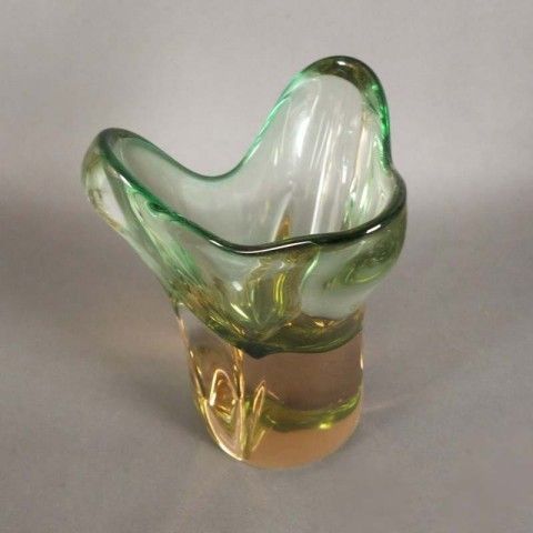 Glass Vase By Josef Hospodka For Chribsa. 1950   1959 photo Home Decor
