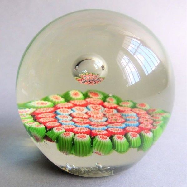 Millefiori Paperweight From Murano. Italy 1960 – 1970