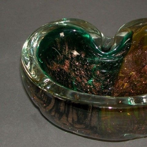 Murano Ashtray. Fratelli Toso. Italy. 1950   1955. photo for sale
