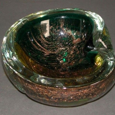 Murano Ashtray. Fratelli Toso. Italy. 1950   1955. photo Home Decor