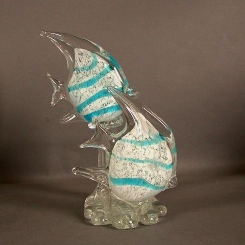 Murano Centerpiece Angelfish. Archimede Seguso. Italy. 1960   19
