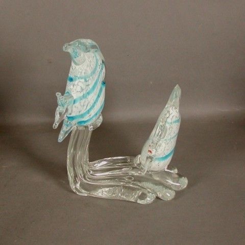 photo vinterior Murano Centerpiece Angelfish. Archimede Seguso. Italy. 1960   19