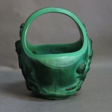 Art Nouveau Basket Of Agate Glass. 1900   1920. photo furniture