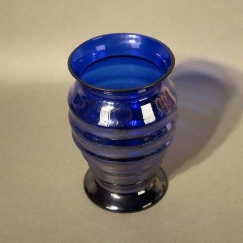 Art Nouveau Glass Vase By Jean Beck Munich. 1900   1920 photo vintage