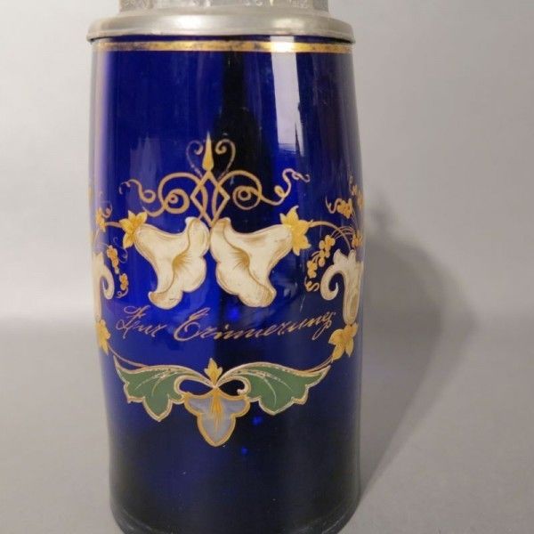 Art Nouveau Souvenir Mug With A Tin Lid. 1900 photo furniture