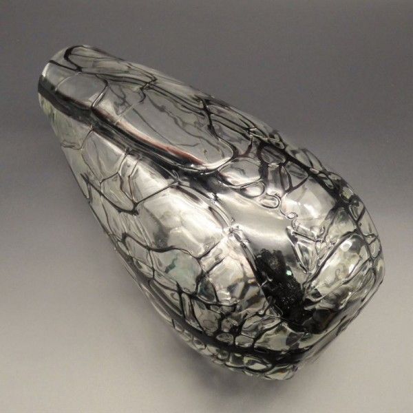 Big Handmade Glass Vase From Murano. Italy 1960   1970 photo Home Decor