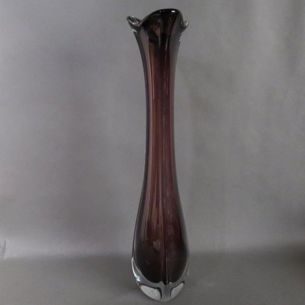Big Purple Murano Glass Vase. 1950   1959 photo for sale