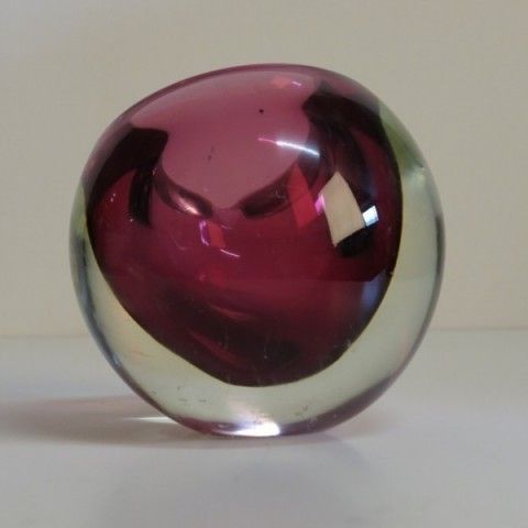 Murano Somerso Glass Ashtray  Antonio Da Ros 1950   1955. photo Home Decor