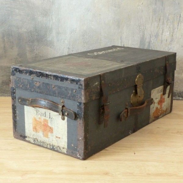 Antique Medicine Chest From Ww1 From The German Red Cross. 1914   1918 photo buy