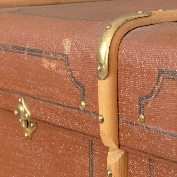Antique Travel Suitcase. Germany 1900   1920 photo Furniture