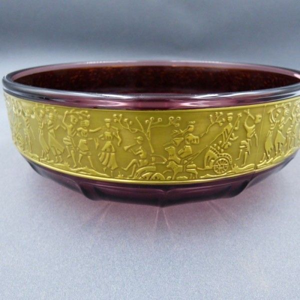 Art Nouveau Glass Bowl By Moser Karlsbad. 1890   1919 photo 418.0