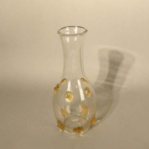 Art Nouveau Glass Vase With Pimples. 1900   1920 photo furniture