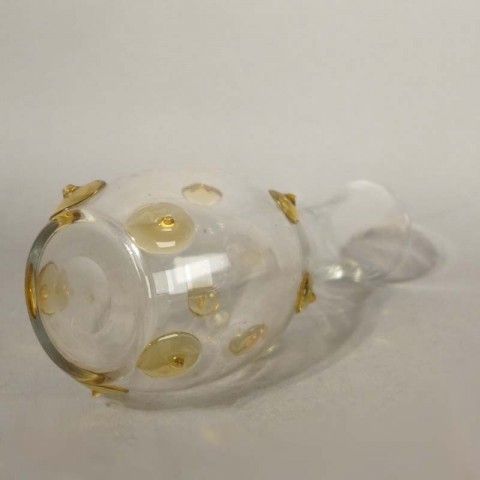 Art Nouveau Glass Vase With Pimples. 1900   1920 photo 65.0
