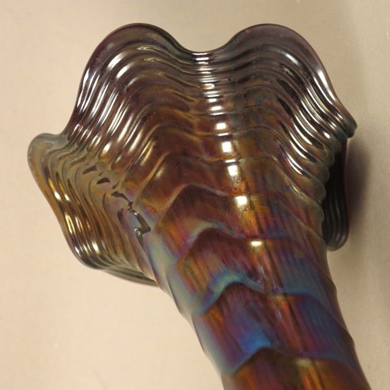 Iridescent Art Nouveau Glass Vase. Bohemia 1900   1920 photo for sale