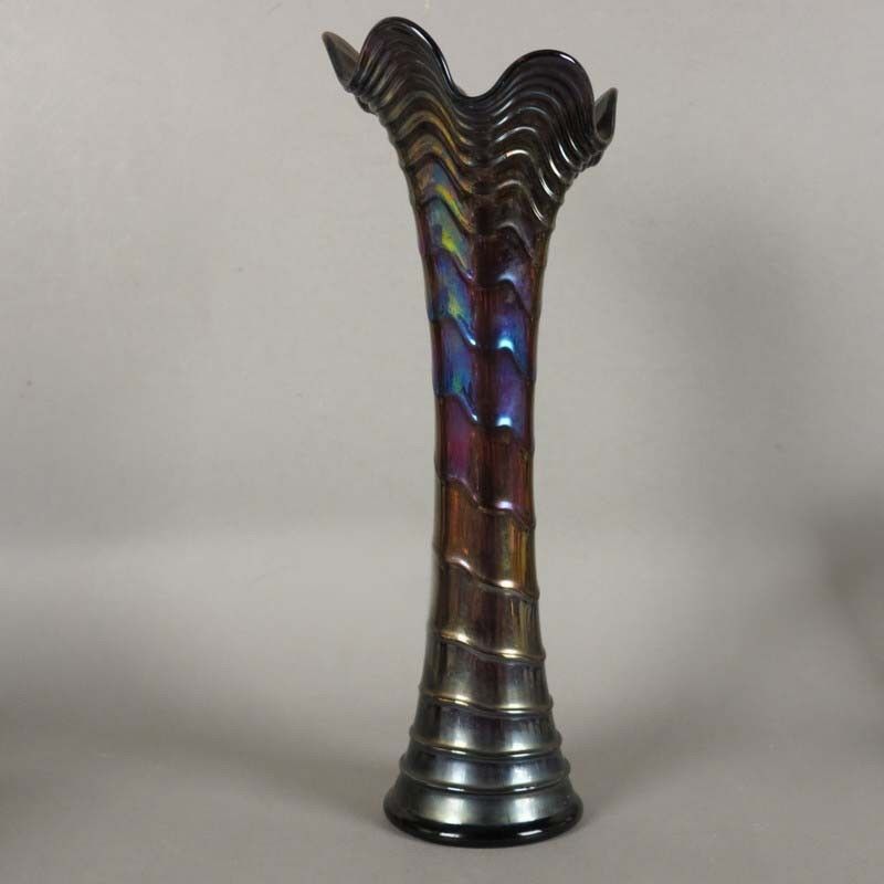 Iridescent Art Nouveau Glass Vase. Bohemia 1900   1920 photo Home Decor