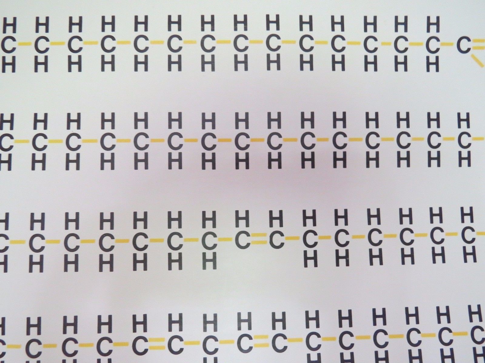 photo furniture Vintage Roll Down Medical School Biochemistry Chart Of The Structure Of Fats