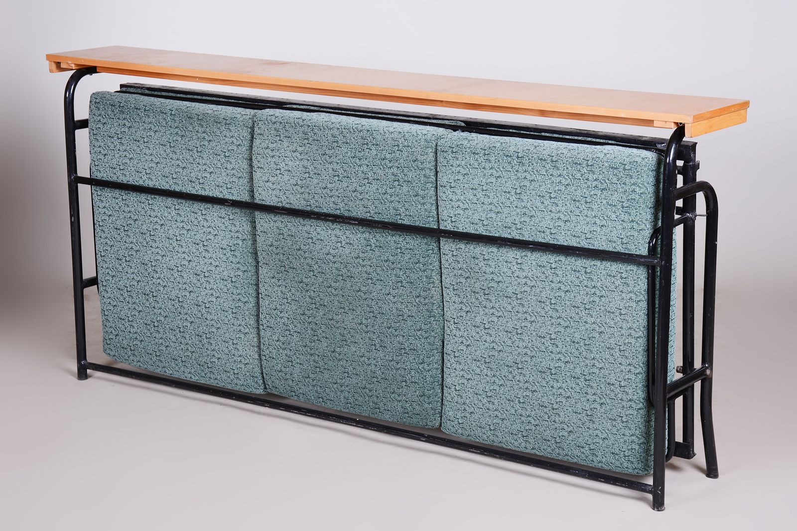 840.0 Brown And Blue Bauhaus Sofa Made In 1930s Czechia photo