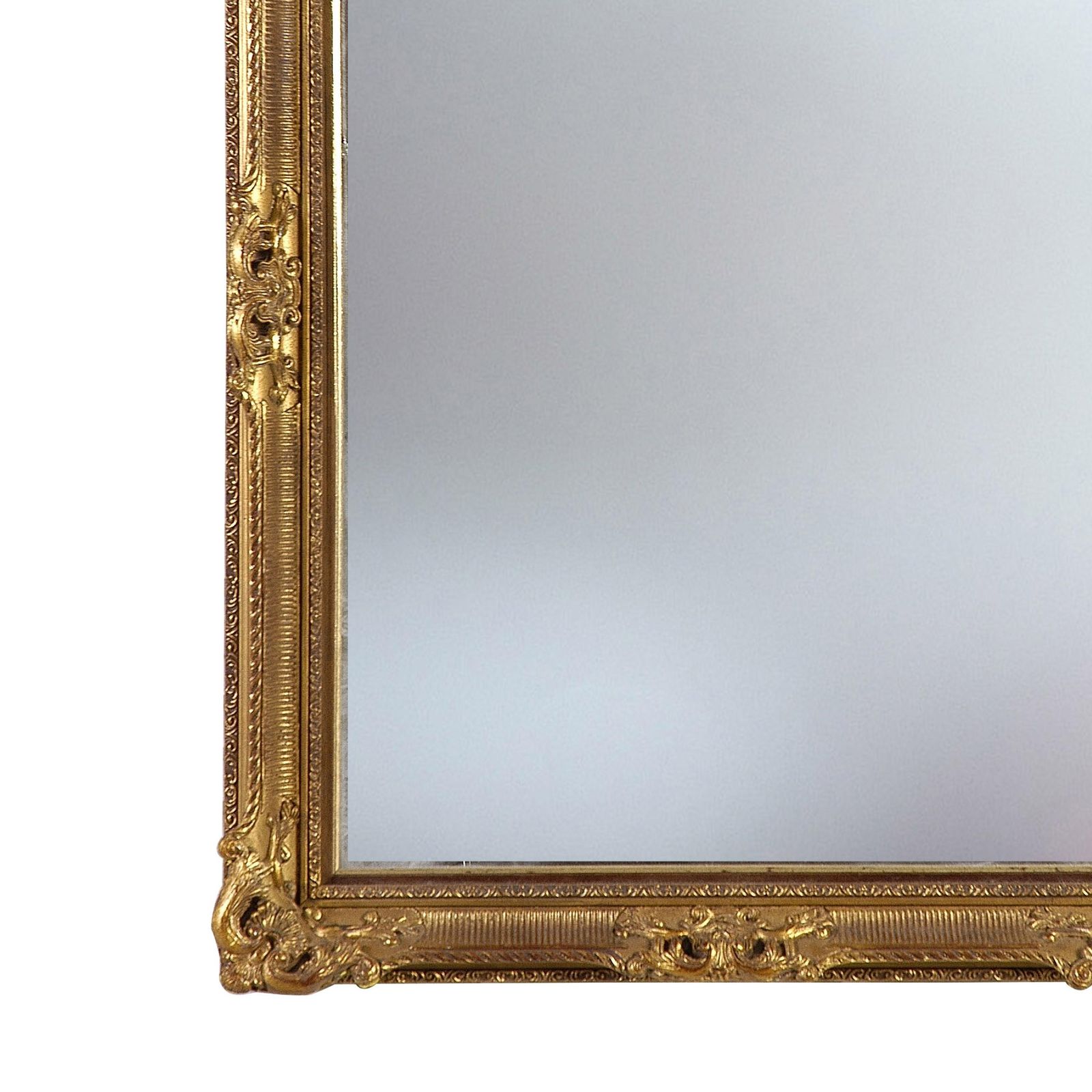 Neoclassical Regency Gold Hand Carved Wooden Mirror, 1970 photo for sale