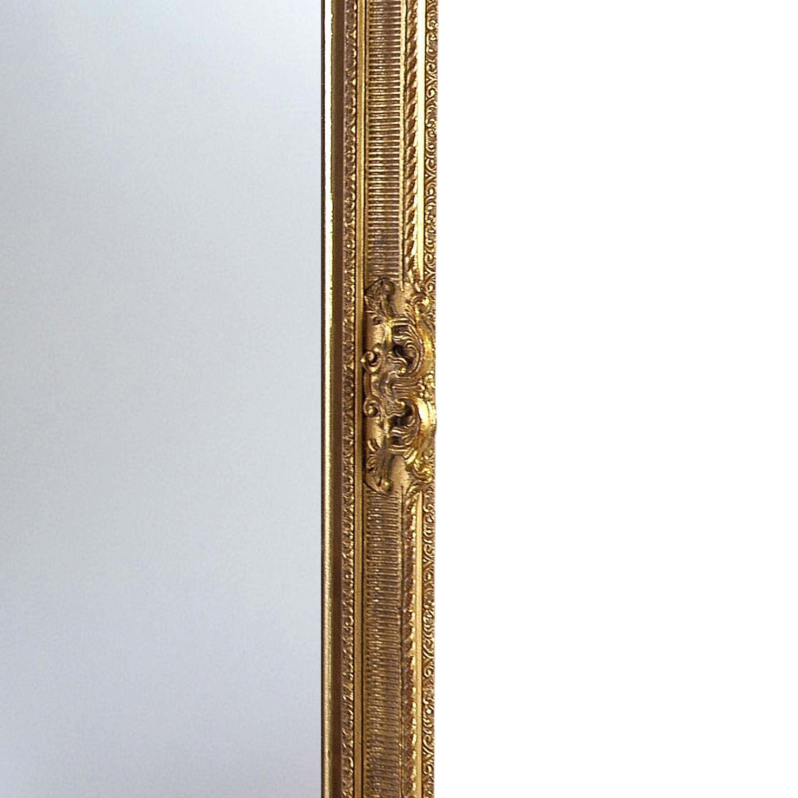 Neoclassical Regency Gold Hand Carved Wooden Mirror, 1970 photo Home Decor